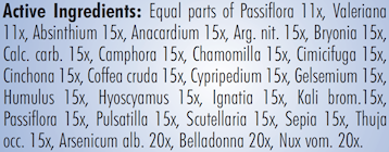 Newton Pro I-Sleep Supplement Ingredients - Absinthium 15x, Anacordium occidentale 15x