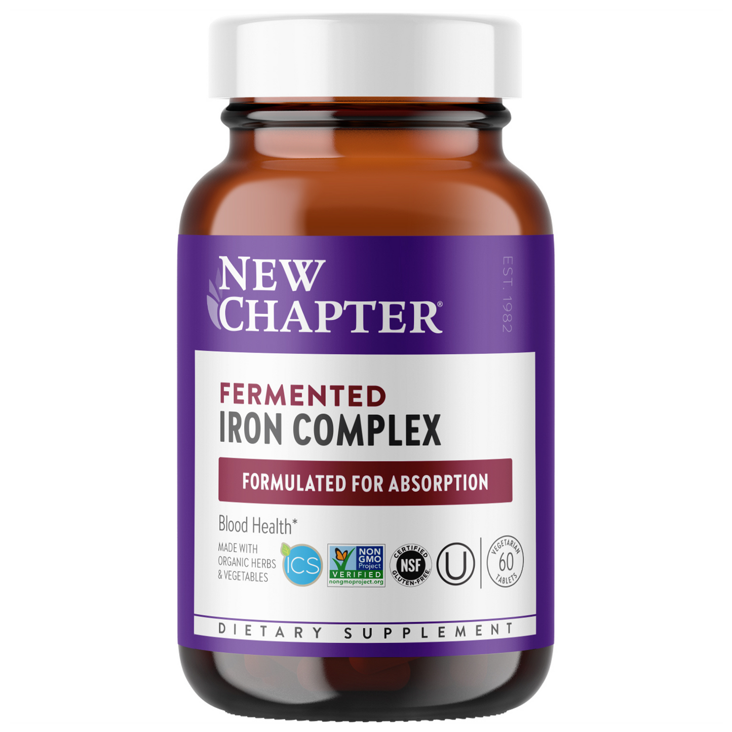 New Chapter Fermented Iron Food Complex - Promotes blood health and rich source of iron