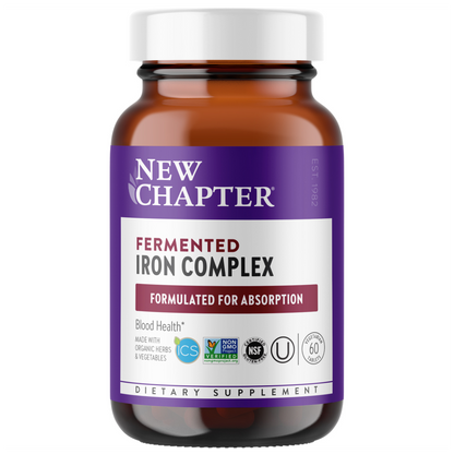 New Chapter Fermented Iron Food Complex - Promotes blood health and rich source of iron