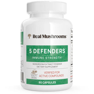 5 Defenders Mushroom Extract Blend Powder Capsules