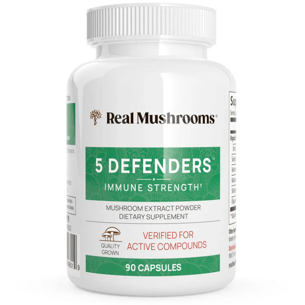 5 Defenders Mushroom Extract Blend Powder Capsules