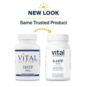 5 HTP 100mg  60 Capsules  Vital Nutrients