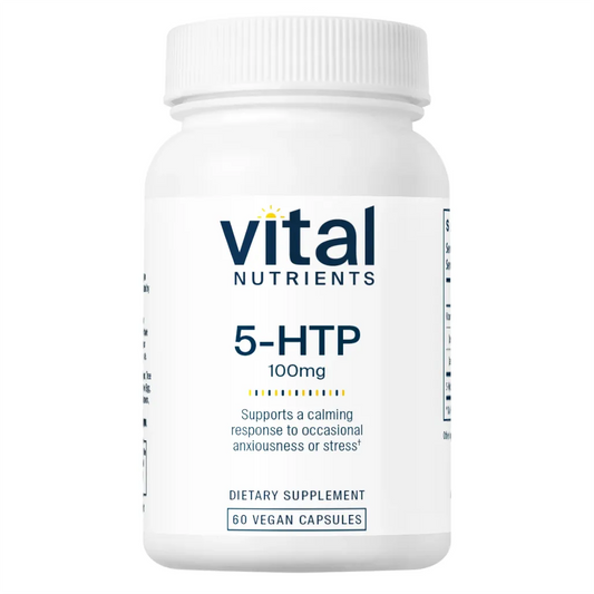Vital Nutrients 5-HTP 100mg Dietary Supplement - Helps Maintain the Sleep and Wake Cycle