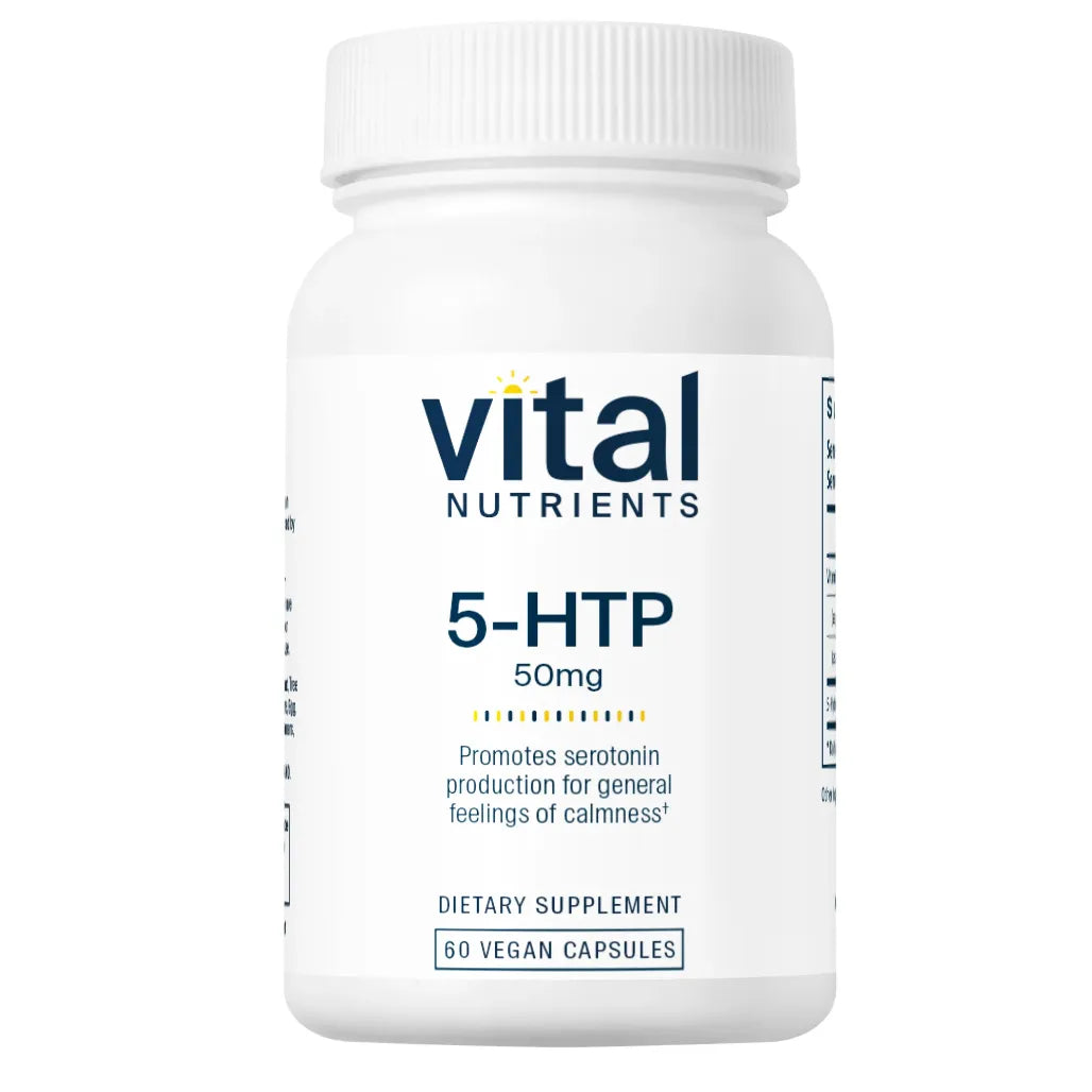 Vital Nutrients 5-HTP 50mg Dietary Supplement - Enhance Mood and Wellness