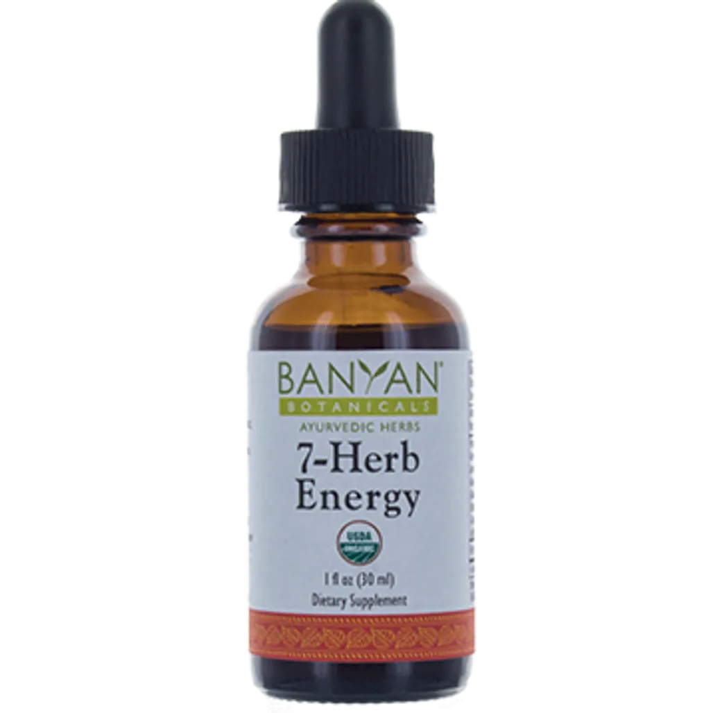 7 Herb Energy Liquid Organic 1 oz Banyan Botanicals