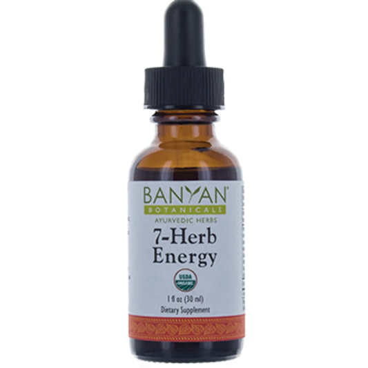 7 Herb Energy Liquid Organic 1 oz Banyan Botanicals