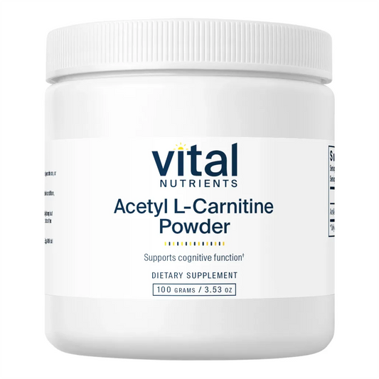 Vital Nutrients Acetyl L-Carnitine Powder Dietary Supplement - Increase Acetylcholine Levels