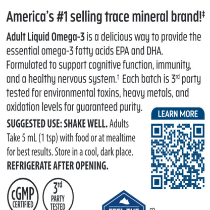 Adult Liquid Omega-3 Trace Minerals Research