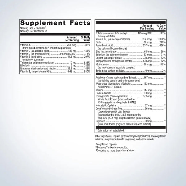 Daily detoxification support for balanced liver function