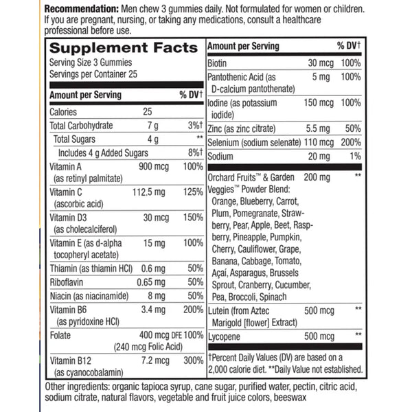 Alive Mens 50+ Premium Gummy Multi-Vitamin