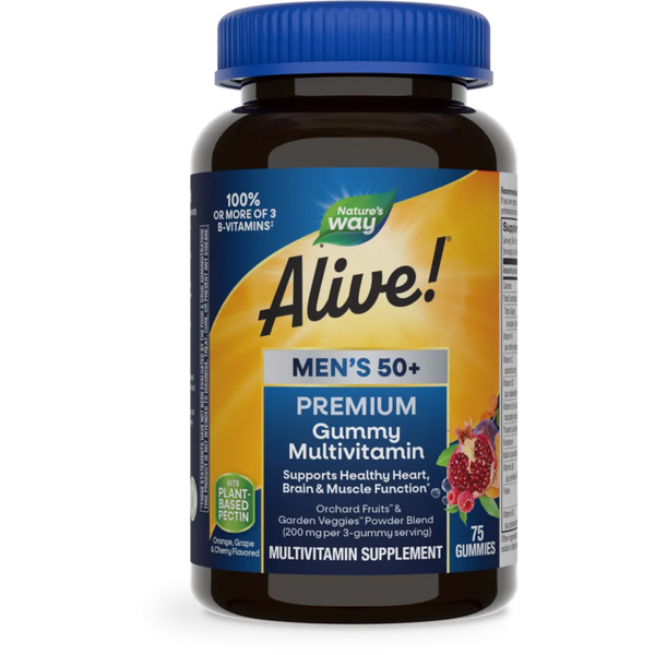 Alive Mens 50+ Premium Gummy Multi-Vitamin