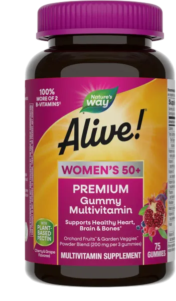 Alive Womens 50+ Premium Gummy Multi-Vitamin