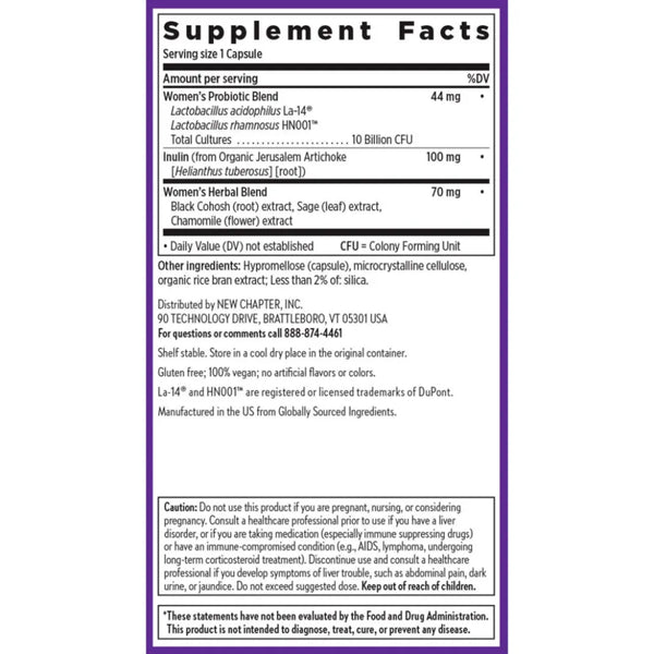 All Flora Probiotic Menopause Balance by New Chapter