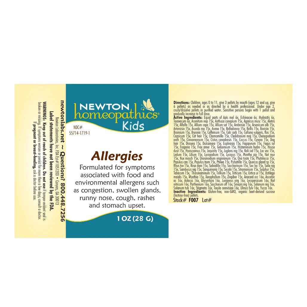 Allergies Kids Pellets Newton Pro