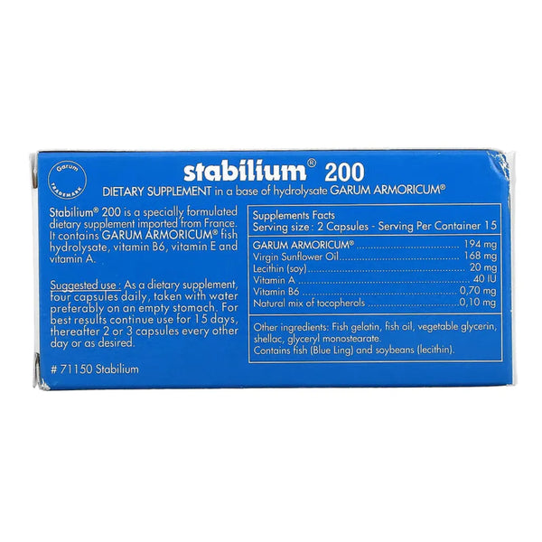 Allergy Research Group Stabilium 200 caps label