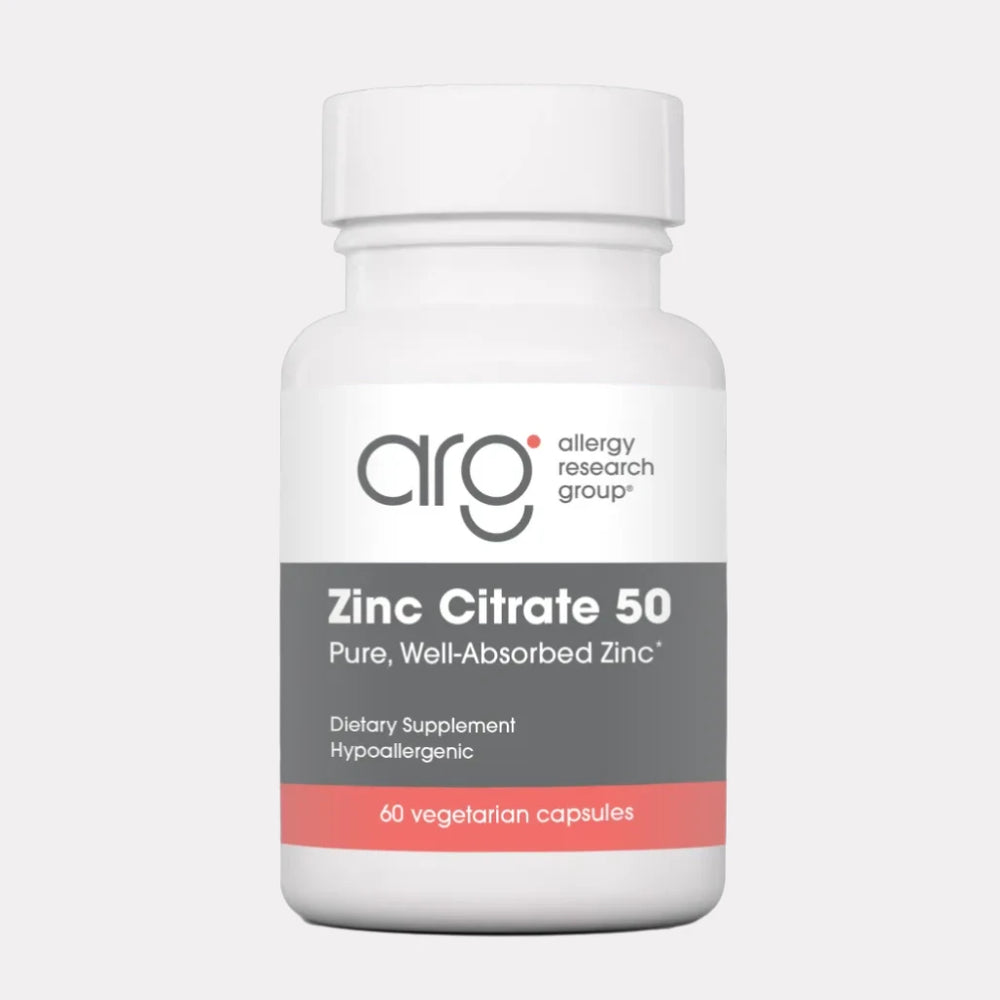 Allergy Research Group Zinc Citrate 50 - 60 Vegcaps