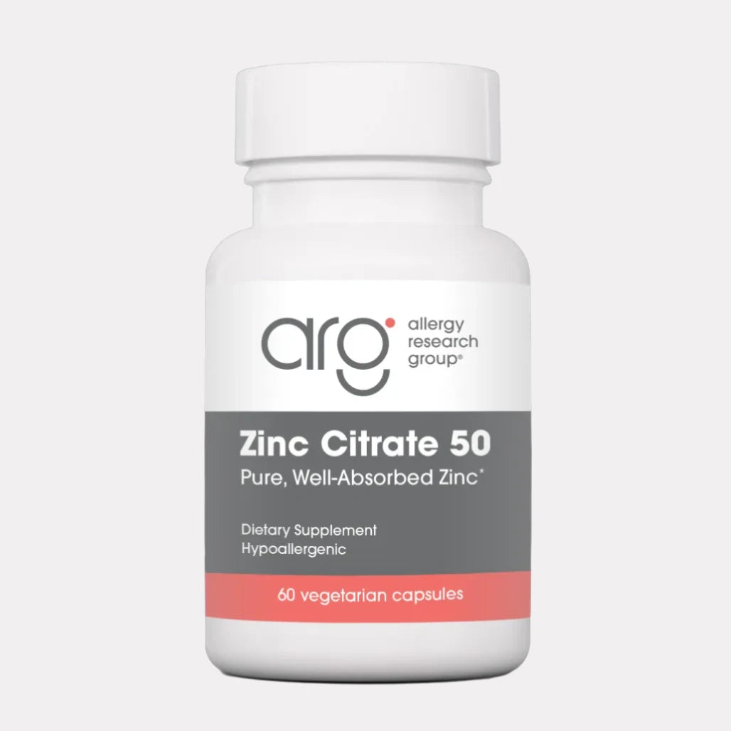 Allergy Research Group Zinc Citrate 50 - 60 Vegcaps