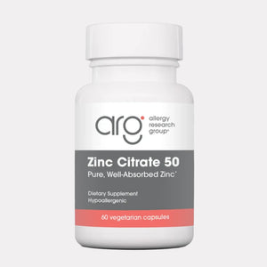 Allergy Research Group Zinc Citrate 50 - 60 Vegcaps