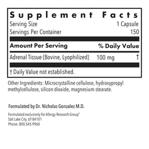 Allergy Research Group Adrenal 100 mg - 150 vcaps