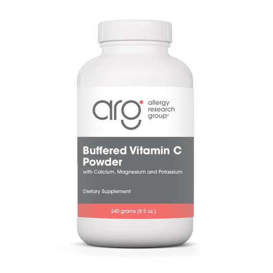 Allergy Research Group Buffered Vitamin C Powder 240 g label