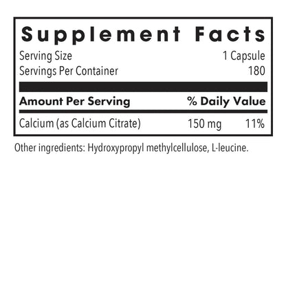 Allergy Research Group Calcium Citrate 150 mg - 180 caps