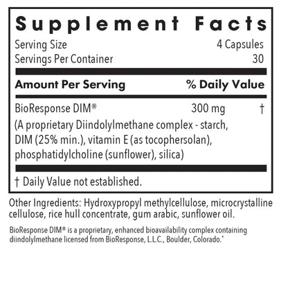 Allergy Research Group DIM Enhanced Delivery System - 120 vegcaps