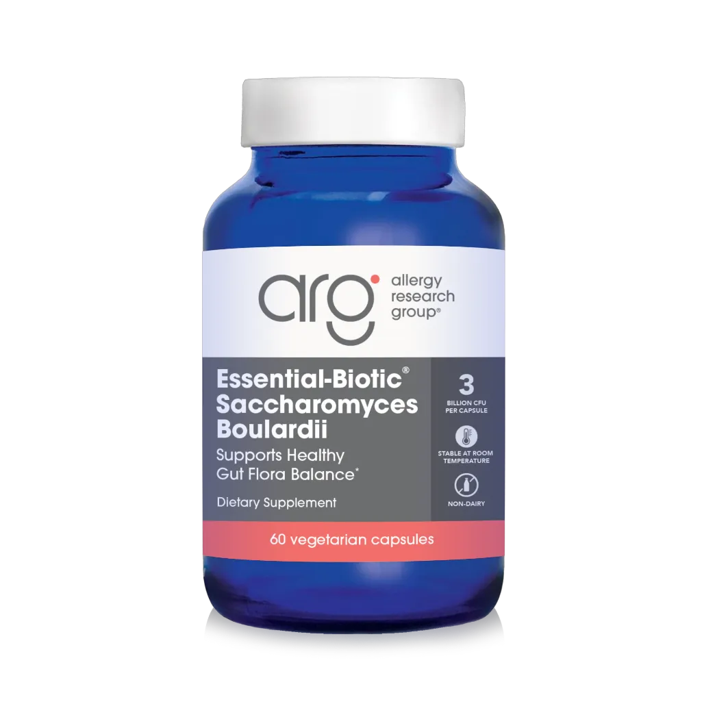 Allergy Research Group Essential-Biotic Saccharomyces Boulardii vegcaps label