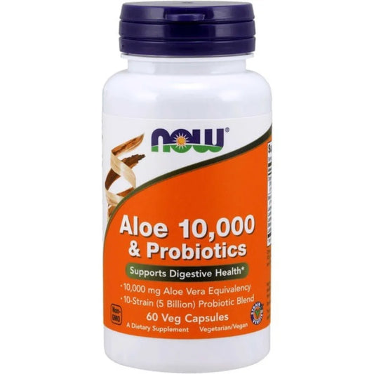 Aloe 10,000 & Probiotics NOW