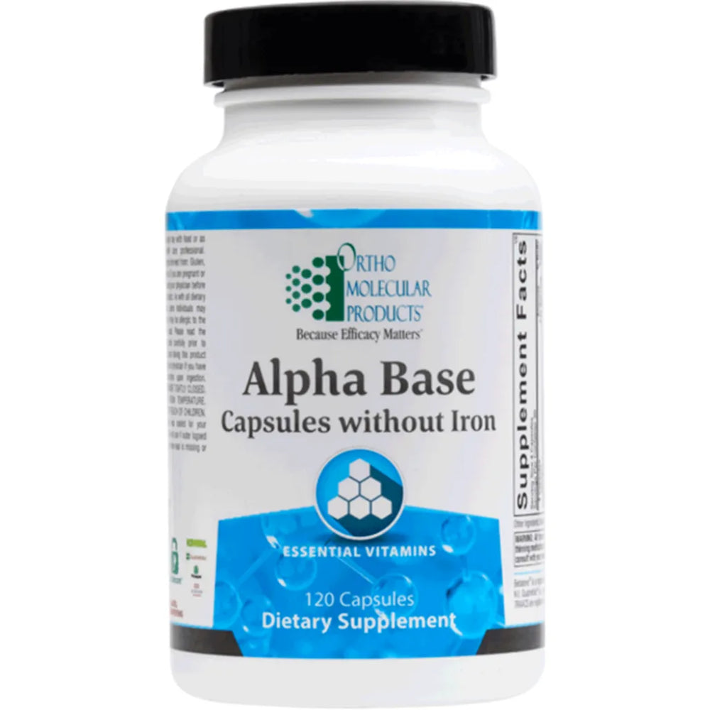 Alpha Base Capsules without Iron 
Ortho Molecular Products