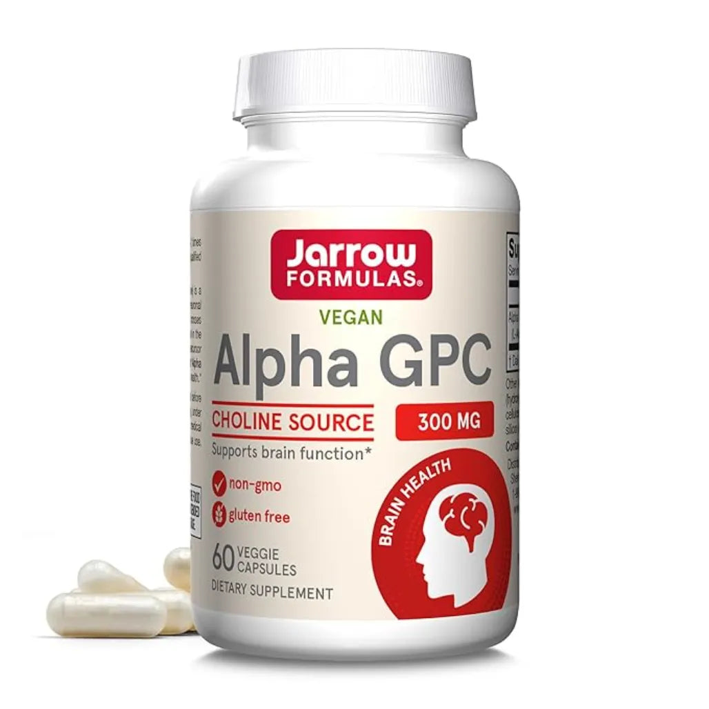 Jarrow Formulas Alpha GPC 300mg - 60 Capsules | Support Brain Function