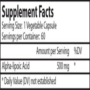 Alpha Lipoic Acid 500mg Vinco
