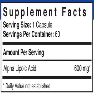 Alpha Lipoic Acid 600 mg patient one