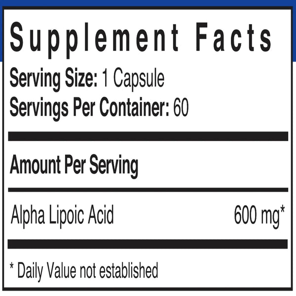 Alpha Lipoic Acid 600 mg patient one