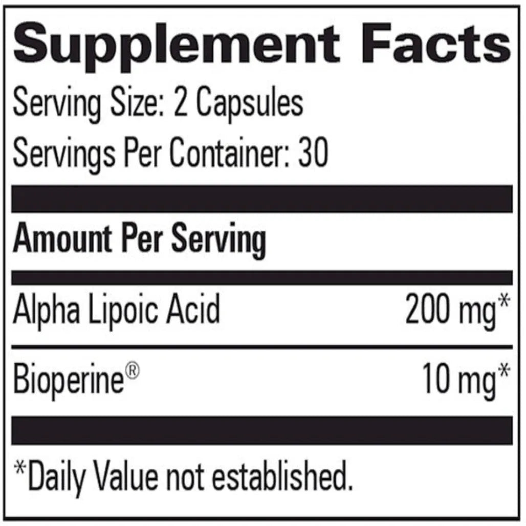 Alpha Lipoic Acid Progressive Labs - 60 Capsules