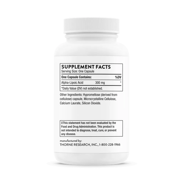 Thorne Alpha Lipoic Acid - Supplement Ingredients