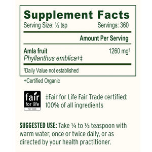 Amalaki Fruit Powder, Organic Banyan Botanicals