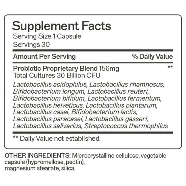 Probiotic Capsules 30 Billion Amy Myers MD