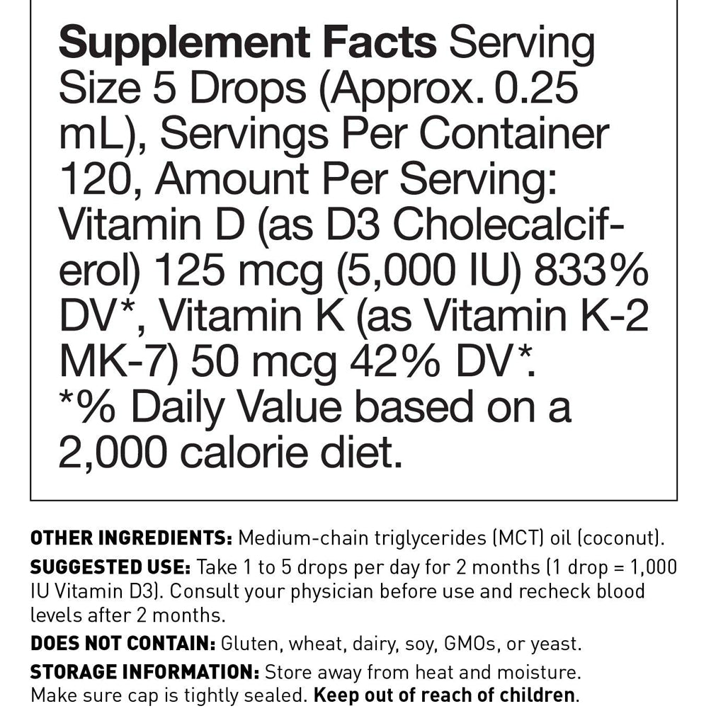 Vitamin D3/K2 Liquid Amy Myers MD