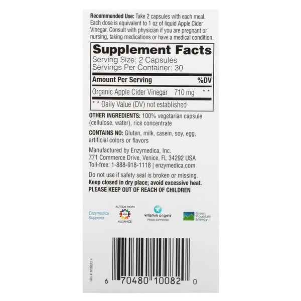 Apple Cider Vinegar Enzymedica