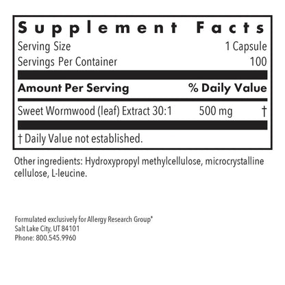 Buy Allergy Research Group Artemesia - 100 vegcaps