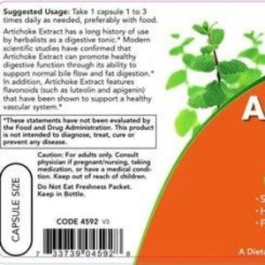 Artichoke Extract 450 mg NOW