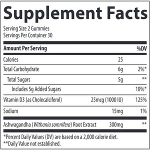 Ashwaganda Gummies- Passion Fruit Flavor Trace Minerals Research