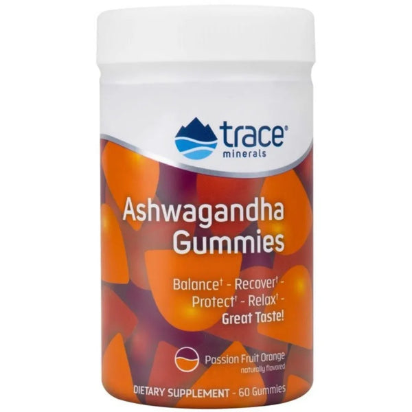 Ashwaganda Gummies- Passion Fruit Flavor Trace Minerals Research