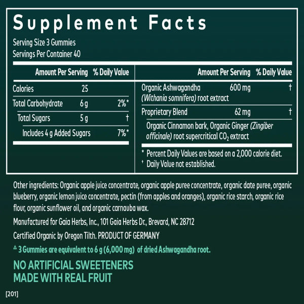 Ashwagandha Gummies Gaia Herbs