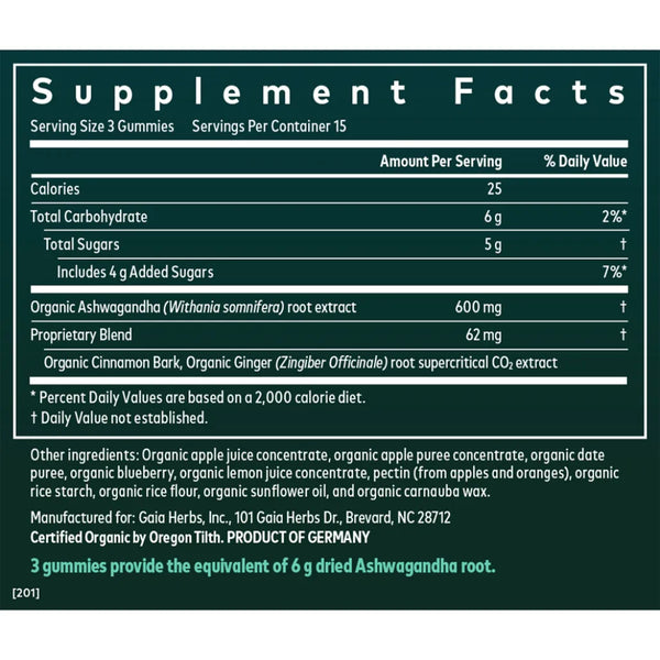 Ashwagandha Gummies Gaia Herbs