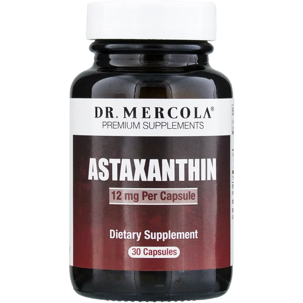 Dr. Mercola Premium Supplement Astaxanthin 12mg Per Capsule Dietary Supplement