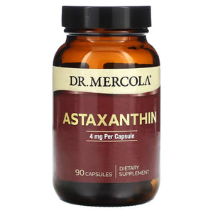 Dr. Mercola Astaxanthin 4 mg Per Capsule Dietary Supplement, 90 Capsulels