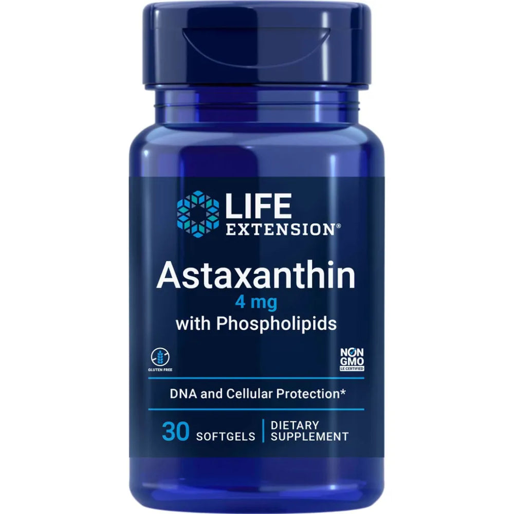 Astaxanthin with Phospholipids 4mg by Life Extension