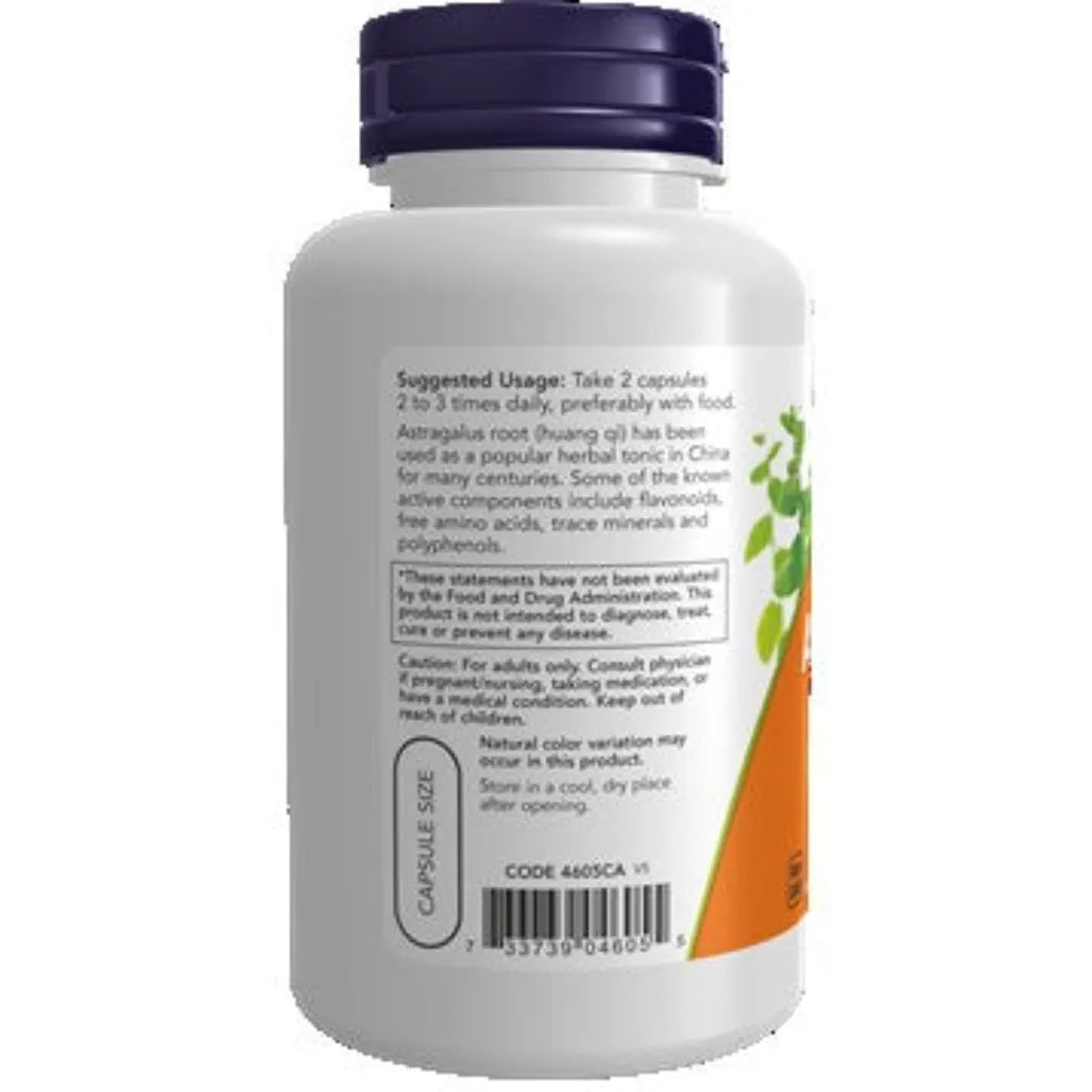 Astragalus 500 mg by Now - 100 Capsules |  Support Immune Health