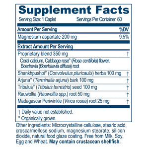 Ayush Herbs Carditone ingredients label showing herbal formula and supplement facts for blood pressure support